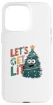 iPhone 15 Pro Max Let's Lit Funny Cute Green Christmas Tree Lights Case