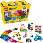 LEGO Classic Large Creative Brick Storage Box Set, Building Toys for 4 Plus Year