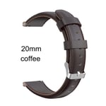 For Huami Amazfit Gtr Samsung Galaxy Watch Active Coffee 20mm