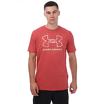 Under Armour Mens GL Foundation Short Sleeve in Pink Cotton - Size Large