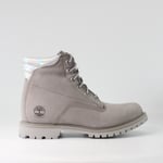 Timberland Waterville Grey Nubuck Leather Womens Lace Up Boots A2ADF - Size UK 4