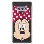 ERT GROUP Coque de téléphone Portable pour Samsung S10e Original et sous Licence Officielle Disney Motif Minnie 054 Parfaitement adapté à la Forme du téléphone Portable, Coque en TPU