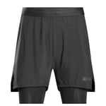 CEP Run Shorts 2in1 Dam Stl. L Svart - Funktionella och bekväma korta byxor för löpning - Handla nu på Loparshop.se!