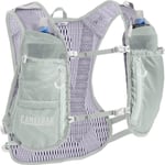 Naisten juoksuliivi CamelBak W Ultra Pro Vest Aqua/Silver LQuickStowFlask 500ml x 2