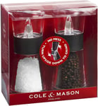 Cole And Mason Inverta Upside Down Salt And Pepper Mill Set Black H581580