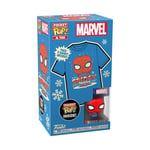 Funko Pocket POP! & Tee: Marvell-Holiday Spiderman - Spider-Man - Extra Large - 