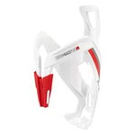 Elite Custom Race Plus Bottle Cage, White/red