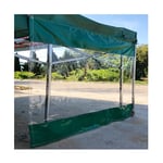 WZNING Tarpauline imperméable à l'eau Robuste, Panneau latéral de la Tente avec œillets, Couverture Transparente de la Toile revêtue Verte du PVC, pour Le Jardin des terrasses Durable et Protecteur