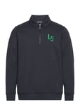 Lyle & Scott Sport Ls Logo Quarter Zip Sweatshirt Marinblå