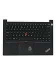 Lenovo - notebook replacement keyboard - with Trackpoint - QWERTY - US with Euro symbol - black - Bærbar tastatur - til udskiftning - Engelsk - Sort