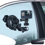 Support à Ventouse Rotatif pour Appareil Photo, Support de téléphone Compatible with Gopro Hero 12 11 10 Black 9 8 7 6 5 Black, Xiaomi Yi, DJI Osmo