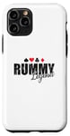 Coque pour iPhone 11 Pro Rummy Legend Hobby Jeu de cartes Romme