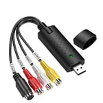 Adaptateur vidéo DVR USB 2.0 avec carte de capture audio,boîtier de conversion,révélateur TV vers convertisseur numérique,prise en charge P1 7/8/10 - Type Black