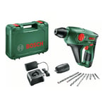 Bosch Marteau perforateur sans fil Uneo de Bosch, avec 1 x batterie PBA 12V 2,5 Ah, chargeur AL 1115 CV