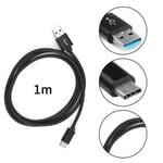 1M Nintendo Switch Câble USB Type A to Type C Câble de chargement Synchroniser les données Avec cordon tressé