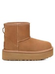 UGG Kids Classic Mini Platform Classic Boot - Brown, Brown, Size 5 Older