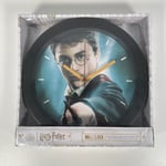 Harry Potter Quartz Wall Clock Round Black 10" Wizarding World NEW