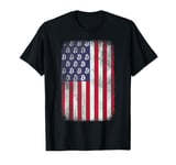 BTC Bitcoin American Flag distressed Crypto Revolution T-Shirt