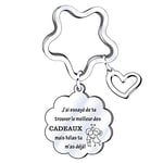 JRZDFXS Cadeau de la Saint-Valentin Porte Clef Amoureux Couple Cadeau D'anniversaire Femme Homme Porte-Clés Je T'aime Petite Amie Cadeau Copine (6)