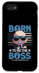 Coque pour iPhone SE (2020) / 7 / 8 Baby Boss Drapeau américain « Born To Be The Boss »