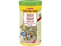 Sera Pond Mix Royal, Dammfisk, Torr Fiskmat, Mix, Vitamin A, Vitamin B1, Vitamin B2, Vitamin C, Vitamin D3, Vitamin E, Stor, Medium, Liten, 32,5%