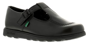 Kickers Womens Shoes Work School Fragma T Buckle Leather black - Size UK 8