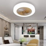 GaoF Ceiling Fan Lights Fixtures for Bedroom, Round Modern Minimalist Ceiling Fans with Lights and Remote,Dimmable Ultra-Quiet Fan Chandelier, Kitchen Island Hanging Lamps