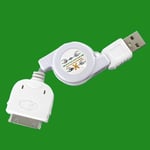 4x 76cm Retractable For iPhone USB Data Cable 3G 3GS 4 4S iPod, iPad, Charger