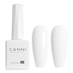 CANNI Vernis à Ongles UV Gel Semi Permanent Blanc White Gel Polish Nail Gel Soak off Vernis Manucure Naturel French Manicure