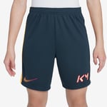 Nike Treningsshorts Dri-FIT Academy 23 Mbappé Personal Edition - Blå/Oransje Barn, størrelse S: 128-137 cm