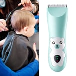 Ultra Quiet Baby Hair Clipper Precise Trimming Cordless Rechargeable Cartoon GF0