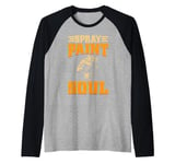 Spray Paint Soul Painter Raglan Baseball Tee