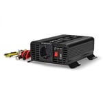 Nedis Power Inverter Pure Sine Wave | Inngangsspenning: 12 V DC | Enhetens strømuttak: Type F (CEE 7/3) / USB-A / USB-C™ | 230 V AC 50 Hz | 300 W | Topp effekt: 600 W | Skru Terminal | Pure Sine Wave | Sikring | Sort