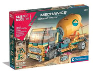 Clementoni 61389 Museum Concrete Mixer Truck-Building Set, Mechanics, Scientific, Science Kit for Kids 8 Years, STEM Toys, English Version, Made in Italy