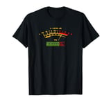 Retro VU Meter Vintage Hi-Fi Audio Stereo Music Sound T-Shirt