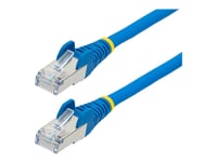 Startech.Com 7.5M Cat6a Ethernet Cable - Blue - Low Smoke Zero Halogen (Lszh) - 10Gbe 500Mhz 100W Poe++ Snagless Rj-45 W/Strain Reliefs S/Ftp Network Patch Cord - Koblingskabel - Rj-45 (Hann) Til Rj-45 (Hann) - 7.5 M - S/Ftp - Cat 6A - Ieee 802.3Bt