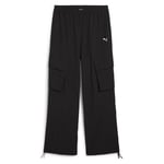 PUMA Wardrobe Ess Relaxed Woven Cargo Pants Women, storlek X-Large