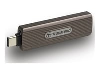 Transcend Esd330c - Ssd - Krypterat - 512 Gb - Extern (Portabel) - Usb (Usb-C Kontakt) - 256 Bitars Aes - Mörkt Gråbrun