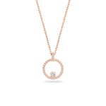 Swarovski 'Creativity' WoMens Gold Plated Metal Pendant - Rose 5202446 Gold Tone - One Size