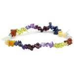 Bracelet 7 Chakra Chips Elastic -- 0.5 Cm