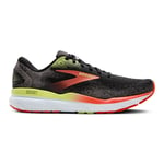 Brooks Ghost 16 Men Black/Mandarin Red/Green-049 US13/UK12/47,5 - Fri frakt