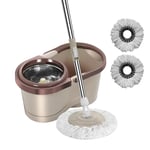 Spin Mop and Bucket Set Household Cleaning Automatic Spin Mop Wooden Floor Clean