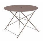 Bellagio - Table de jardin pliante - 4 places - Taupe