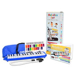 Sela CASCHA Melodica Set Blau – Hochwertige Melodica und Melodicaschule inkl. Tragetasche, Mundstück, Schlauch, praktischer Halteschlaufe & Tasten-Aufkleber, HH 2104 DE