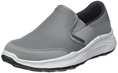 Skechers Equalizer 5.0 - Persistable Hommes Baskets, Charcoal Mesh Duraleather Trim, 41 EU