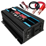 Convertisseur 12V 220V Pur Sinus 4000W Onduleur à Onde Sinusoïdale Pure Transformateur avec Télécommande & Double ac Prises de Courant pour rv