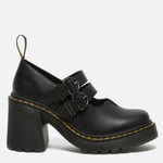 Dr. Martens Women's Eviee Leather Mary-Jane Heels - Black