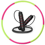 KANGSHENG Hula Hoop,Hula Hoop Lesté pour l'exercice,Φ96CM Fitness Hula Hoops Adultes Enfants,8 Sections Détachables-1.1KG,Profession Réglable Soft Hoola Hoop pour Perdre du Poids,Corde À Sauter