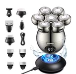 ETENTOUS Head Shavers for Bald Men 2024 Upgraded 6-in-1 Head Shaver IPX7 Wet/Dry