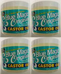 4x Blue Magic Orignals Castor Oil Hair & Scalp Conditioner 12oz (340g)